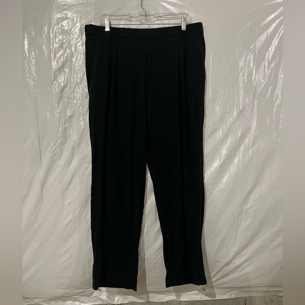 Eileen Fisher Black Stretch Pants Size Large